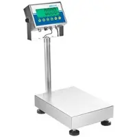 Adam Vloerweegschaal ae Gladiator GGF 75, niet gekalibreerd, waterdicht, afleesbaarheid 2 g/weegbereik tot 75 kg, RS-232, LED, platform B 400 x D 500 mm, roestvrij staal