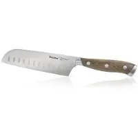 Metaltex Erfgoed Santoku mes houten handvat