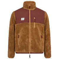 Resterods Heren panel rits fleece - Bruin