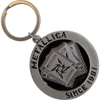 Metallica - 30th Anniversary Playing Card Sleutelhanger - Zilverkleurig