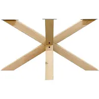 Furniture Legs Europe Spinpoot van eikenhout ongelijkzijdig matrix 140 bij 70 cm en hoogte 72 cm (10 x 10 cm)