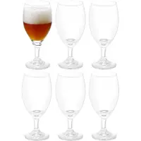 Vivalto Bierglazen - Executive Flutes - transparant glas - 12x stuks - 440 ml - Cadeau - Vaderdag