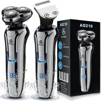 AG AG215 Scheerapparaat Mannen- Met Trimmer - Nat en droog - Scheerapparaten - Scheren - 120 Minuten Draadloos Te Gebruiken - Tondeuse - Elektrisch shaver - Baardtrimmer - Ook Voor Vrouwen