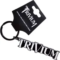 Trivium - Logo Black Sleutelhanger - Zwart/Wit
