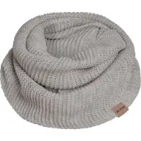 Knit Factory Jamie Gebreide Colsjaal - Ronde Sjaal - Nekwarmer - Wollen Sjaal - Grijze Colsjaal - Dames sjaal - Heren sjaal - Unisex - Iced Clay - One Size