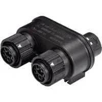 Wieland Electric 46.050.1253.1 Ronde connector verdeler Totaal aantal polen: 4 + PE Serie (ronde connectoren): RST MINI 1 stuk(s)