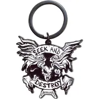Metallica - Seek & Destroy Sleutelhanger - Zwart/Wit