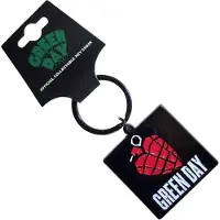 Green Day - Grenade Logo Sleutelhanger - Zwart