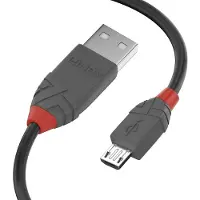 Lindy 36734 USB 2.0 Kabel Typ A/Micro-B Anthra Line M/M 3m