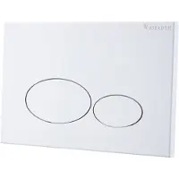 Wiesbaden Drukplaat voor inbouwreservoir x32 metal mat wit