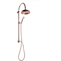 Sapho Antea douchezuil met mengkraanaansluiting, hoofd- en handdouche, roze goud