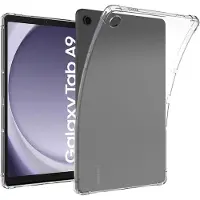Ntech Hoesje Geschikt Voor Samsung Galaxy Tab A9 Hoes – Transparant Siliconen Shockproof Hoesje – Schokbestendig
