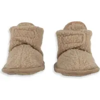 Noname baby slofjes fleece beige Effen - maat 12-18 mnd