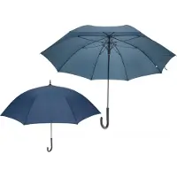 Discountershop Paraplu Blauw - 2 Stuks -Fiber paraplu -Regenparaplu's Handvat met Krul - Luxe Regen paraplu Automatisch ⌀111