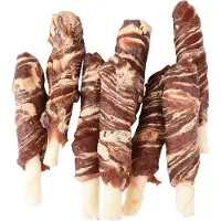 Flamingo R'Hide - Snack Honden - R'hide Staafjes Met Eend En Kabeljauw7/8cm 6st 85gr