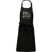 Kariban mijncadeautje - Luxe - Keuken - Kook - Barbecueschort - BBQ schort - The Lord of the Kitchen - The return of the Taste - zwart