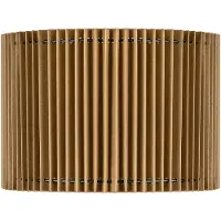Home Sweet Home Papieren Gevouwen Lampenkap - Cilindrisch - Brown - ø30 x 20 cm - E27 fitting - Voor Hanglampen en Tafellampen - Ontworpen voor woonkamer en eetkamer