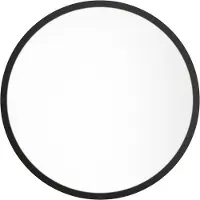 OZAIA Grote ronde wandspiegel van paulowniahout - D150 cm - Zwart - ZANG