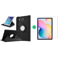 Ntech Screenprotector Geschikt voor Samsung Galaxy tab S6 lite 2022 Hoes - Zwart - Draaibare tablethoes - Met Screenprotector Geschikt voor Samsung Galaxy Tab S6 lite 2022 Screenprotector