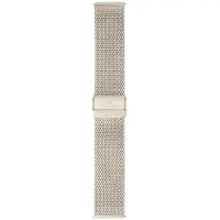 Sem Lewis Mesh Geweven Horlogebandje Roestvrij Staal met Easy Exchange Bandpennen = Makkelijk Zelf Te Bevestigen - - 22mm