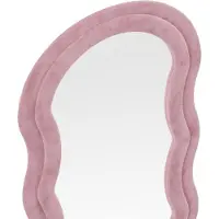 OZAIA Organische spiegel van velours - L65 x H170 cm - Roze - AYANI