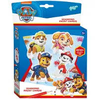 Totum PAW Patrol speelgoed - kaarten Chase en pups versieren met 800+ strass steentjes knutselen - junior diamond painting jongens en meisjes