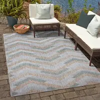 Muratap Uni binnen en buiten vloerkleed solid outdoor laagpolig tapijt beige- 80x150 cm