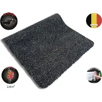 JYG Tapijtloper KATCOT 100 x 120 cm – XL Droogloopmat – Katoen & Microvezel – Antraciet