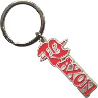 Rock Off Saxon - Red Logo Sleutelhanger - Rood