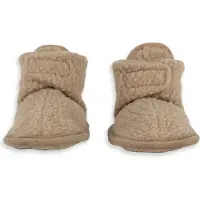 Norton Clipper baby slofjes fleece beige Effen - maat 6-12 mnd