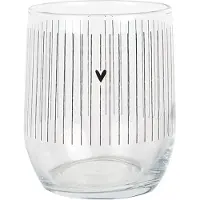 Clayre & Eef Waterglas 300 ml Transparant Glas Hart