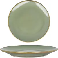 Bonna Dessertbord sage hygge porselein 21 cm set van 6