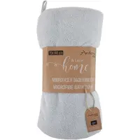Antonio Microvezel handdoek 70x140 cm – Zachte sneldrogende handdoek – Lichtgrijs