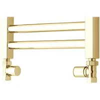 TVS Radiator zij-aansluitset ventile 110 goud