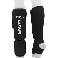 Legend Sports Scheenbeschermers Legend Easy Kids/Volwassenen Zwart Elastisch