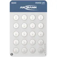Ansmann Knoopcel CR2032 3 V 20 stuk(s) 240 mAh Lithium