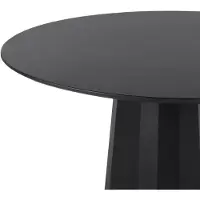 Beliani PLATO - Ronde eettafel - Zwart - 100 cm - MDF