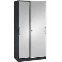 C+P Schuifdeurkast ASISTO C 3000, 5 ordnerhoogten, afsluitbaar, breedte 1000 mm,
