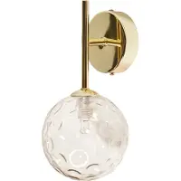Beliani ANADYR - Wandlamp set van 2 - Goud/Beige - Glas/Metaal