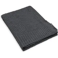 Knit Factory Beau Plaid - Antraciet - 130x160 cm