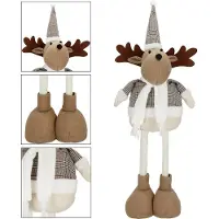 Springos Kerst Rendier | 1 Stuk | Verstelbaar In Hoogte | 50 -67 cm