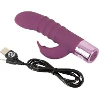 Orion - Rabbit Vibe - oplaadbare G-spot vibrator met clitorisstimulator (paars)