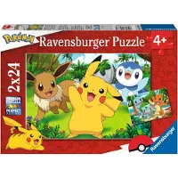 Ravensburger puzzel Pikachu en zijn vrienden - Legpuzzel - 2x24 stukjes
