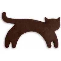 Leschi Warmtekussen Minina kat - bruin-zwart