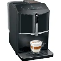 Siemens volautomatische koffiemachine TF301E19 EQ.300, voor bonen, 1300 W, tot 1,4 l/250 g, one-touch-functie, coffeeDirect-systeem, zwart