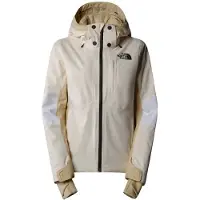The North Face - Dames ski jassen - W Lenado Jacket White Dune/Gravel/Khaki voor Dames - Maat XS - Beige