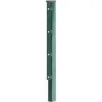 GAH Alberts 970192 Hekpaal met plat ijzer | thermisch verzinkt, groen geplastificeerd (RAL 6005) | lengte 2200 mm | 60 x 40 mm