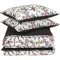 De Witte Lietaer Dekbedovertrek Aiko Black Stroke Katoen-200 x 200 / 220 cm | 2-Persoons