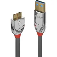 Lindy 36658 USB 3.0 kabel, type A/Micro-B, Cromo Line, mannelijk/mannelijk, 2 meter