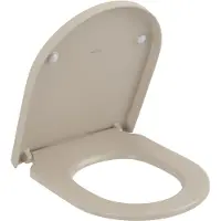 Villeroy & Boch Subway 3.0 closetzitting - met deksel - met softclose en quick release - 43.8x37.4x4.2cm - mat almond (beige) 8m42s1am